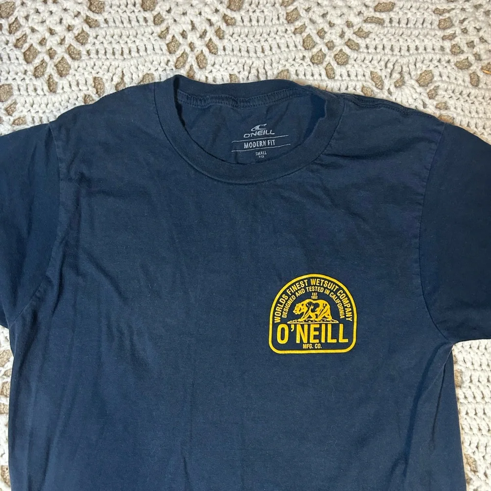 O'NEILL WETSUIT CALIFORNIA BEACH SURF SURFBOARD SURFING TEE T SHIRT Mens Small - Picture 3 of 8